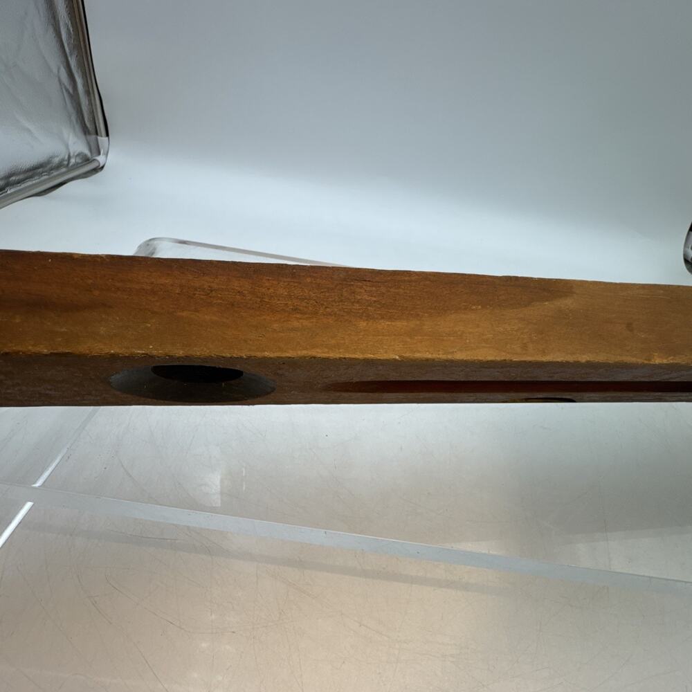Vintage Stanley Genuine Cherry Wood 24” Level No 0 MADE IN USA - Picture 11 of 16